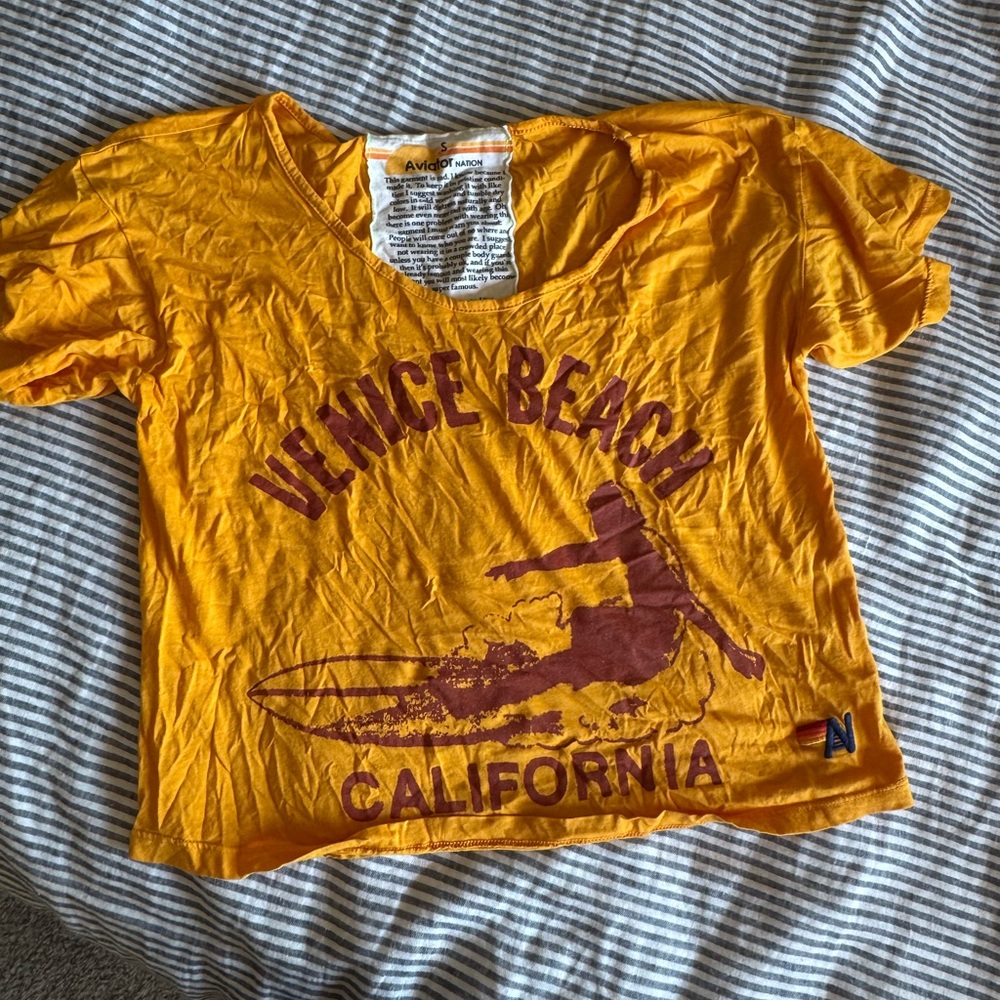 Aviator Nation Vibrant Orange Tee